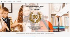 Desktop Screenshot of intercontinentalmusic.ca