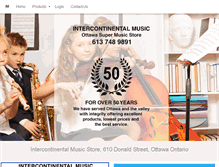 Tablet Screenshot of intercontinentalmusic.ca